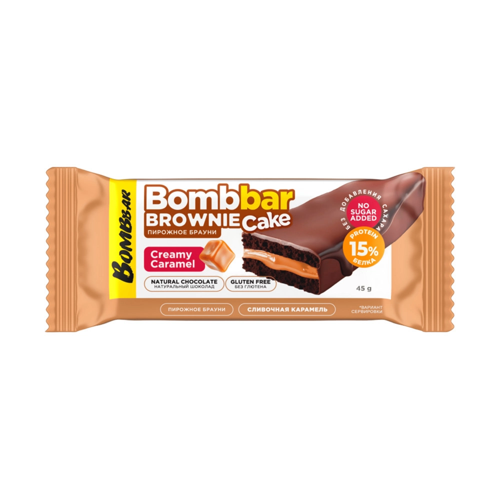 Bombbar Пирожное брауни - Сливочная карамель