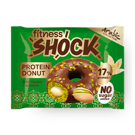 FitnesShock Пончик - Фисташка ваниль